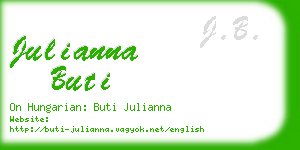 julianna buti business card